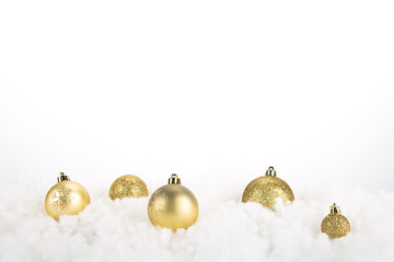 Gold Christmas decoration balls