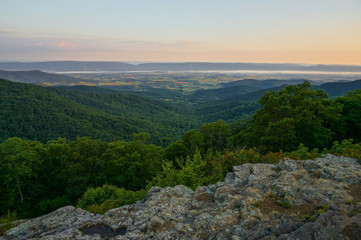 Sunrise over Shenandoah Valley