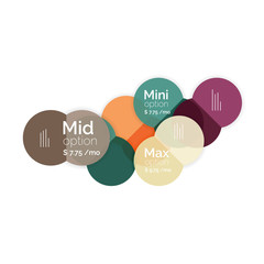 Circle business option diagrams