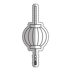 Japanese pendant light icon vector illustration graphic design