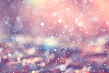 Fototapeta premium Vintage colorful background bokeh highlights