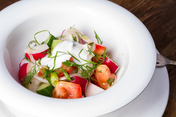 Fresh vegetable salad