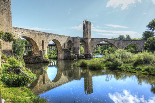 Medieval bridge of Besalu.