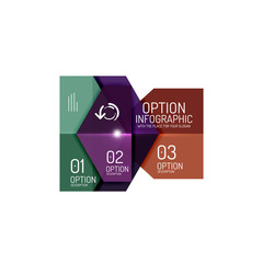 Vector infographic diagram templates