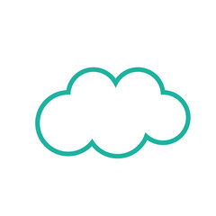 Isolated cloud weather icon vector illustration graphic design