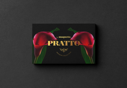 Black And Gold Business Card Mockup 1