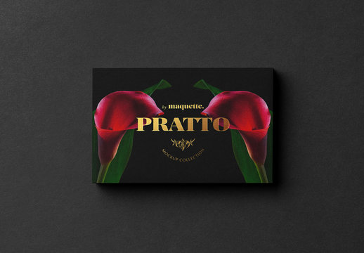 Black and Gold Business Card Mockup 1