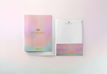 Luxury Gold-Embossed Corporate Stationery Mockup 2