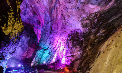 Colorful Borra Caves located on the East Coast of India