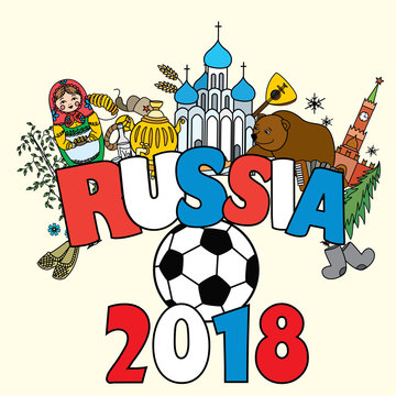  Russia 2018. Russian symbols