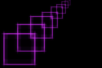 abstract purple squares on a black background
