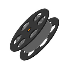 Movie roll equipment icon vector illustration graphic design