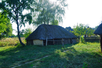 Fototapeta na wymiar Old Ukrainian village