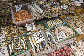 Dried Fishes In Sri Lanka Fish Market