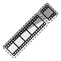 Movie roll equipment icon vector illustration graphic design