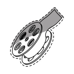 Movie roll equipment icon vector illustration graphic design