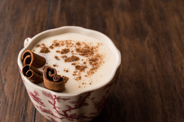 Turkish Salep with cinnamon sticks / Christmas Eggnog