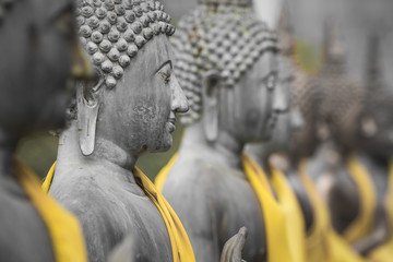 Buddha Statues in Seema Malaka Temple, Colombo, Sri Lanka