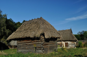Fototapeta na wymiar old ukrainian village