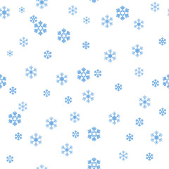 Seamless background of snowflakes
