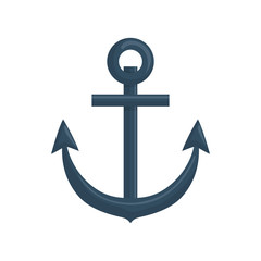 Anchor marine emblem icon vector illustration graphic design