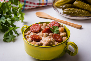 bean stew with sausage