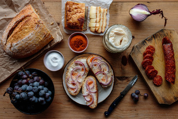 traditional transylvanian breakfast - 130423275