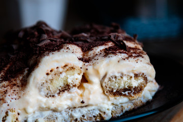 homemade tiramisu dessert