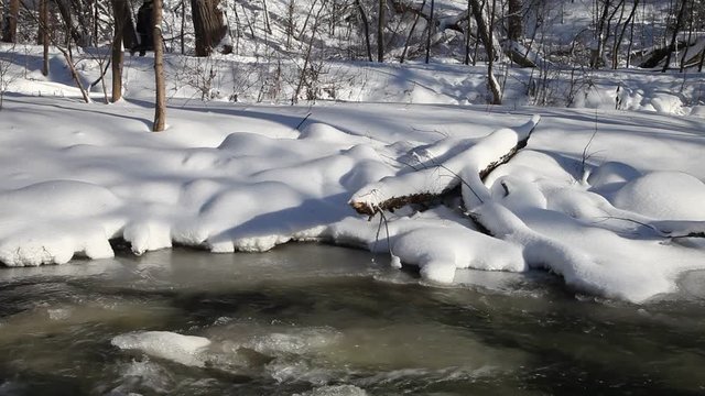 rivi&egrave;re en hiver