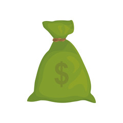 Bag of money icon vector illustration graphic design