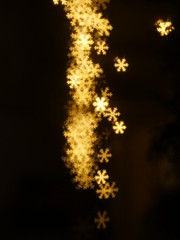 christmas snowflake bokeh background