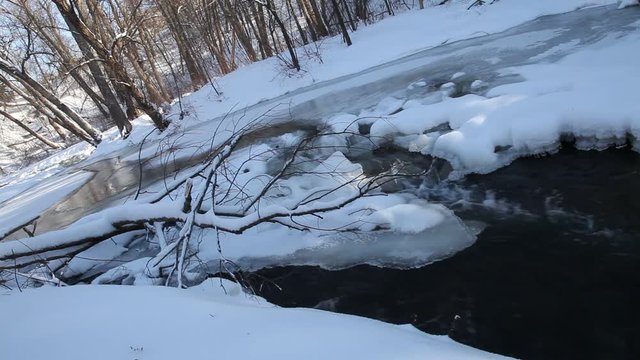 rivi&egrave;re en hiver