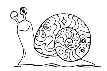 Fototapete Rund Mandala Eine freundliche Schnecke :)  © oooRENAooo