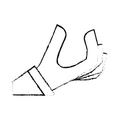 Hand holding something icon vector illustration graphic design