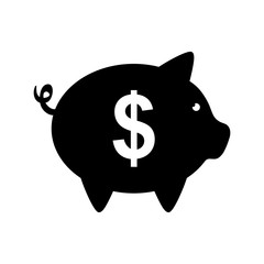 Piggy savings money icon vector illustration graphic design