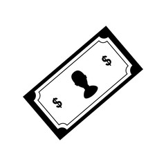 Billet money cash icon vector illustration graphic design