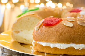 Spanish typical epiphany cake 