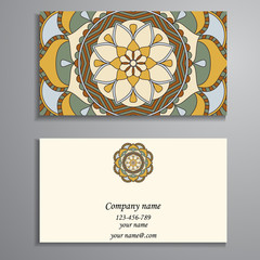 Fototapeta premium Business Card. Vintage decorative elements. Ornamental floral bu