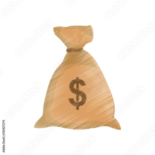 "Bag of money icon vector illustration graphic design" Stock image and