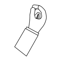 Hand holding something icon vector illustration graphic design