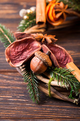 Christmas aromatic eco wreath