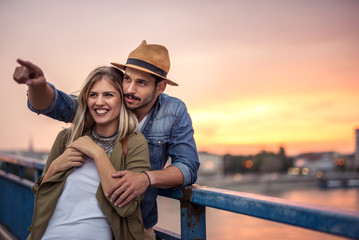 Fototapeta premium Enjoying a perfect sunset