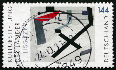 Postage stamp Germany 2003 Proun 30t, Painting by El Lissitzky