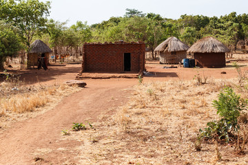 ZAMBIA - OCTOBER 14 2013: Local people go about day to day life