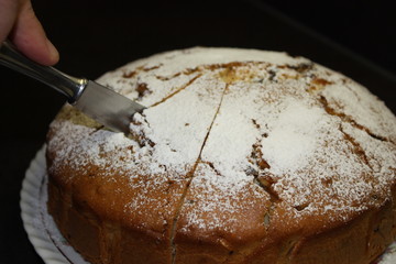 Cake with candied fruits