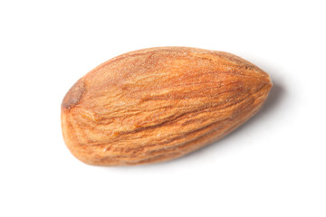 Single almond isolated