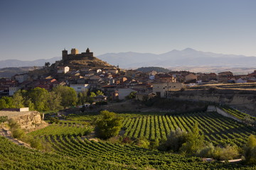 The hill town of Navaridas in La Rioja province of Northern Spain