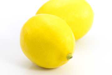 Lemons isolated on white background
