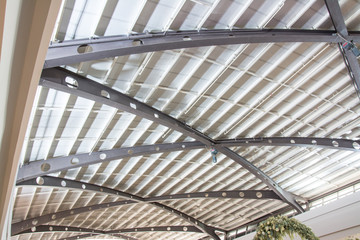 Obraz premium metal roof structure 