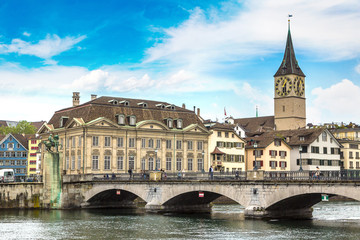 Fototapeta na wymiar Historical part of Zurich
